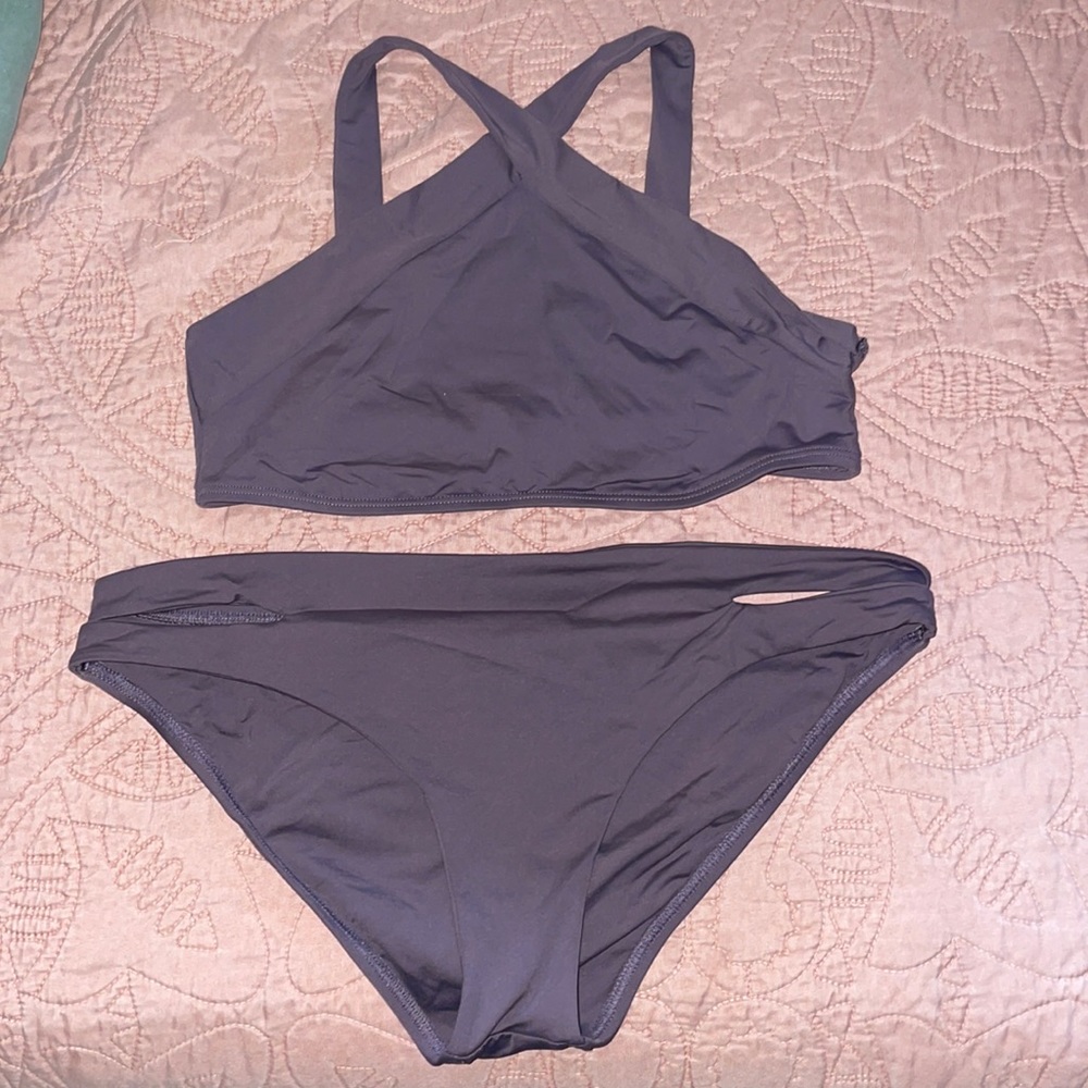 L Space bathing suit top M bottom L